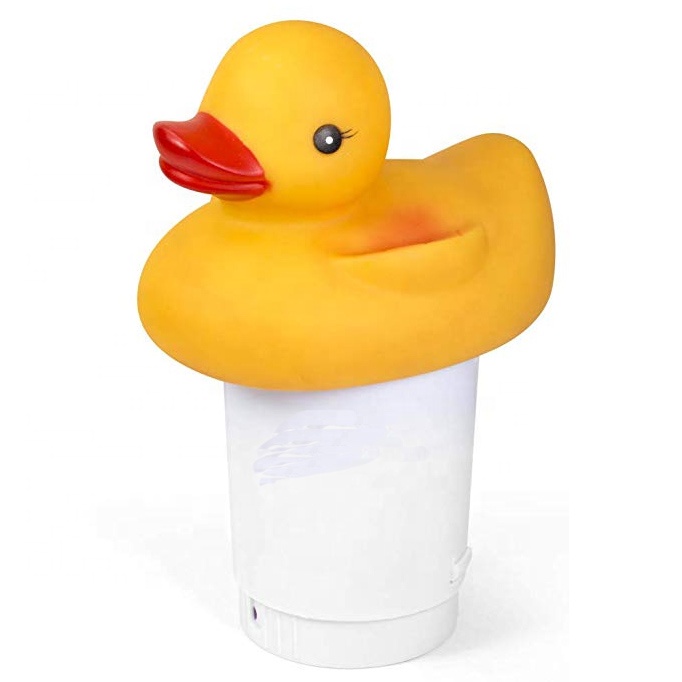 Swimming pool Large and Small Yellow Duck Chemical Dispenser For 3 ...
